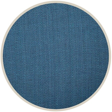 Safavieh Natural Fiber Hand Woven Round Area RugBlue 6 x 6 ft. NF262C-6R
